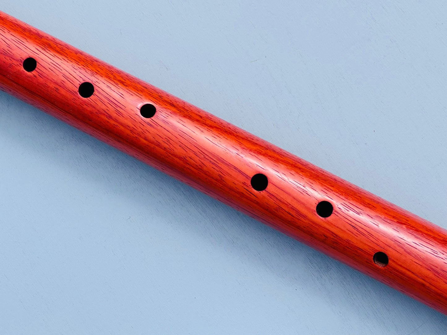 Native American style bass flute Red padouk low A 440Hz