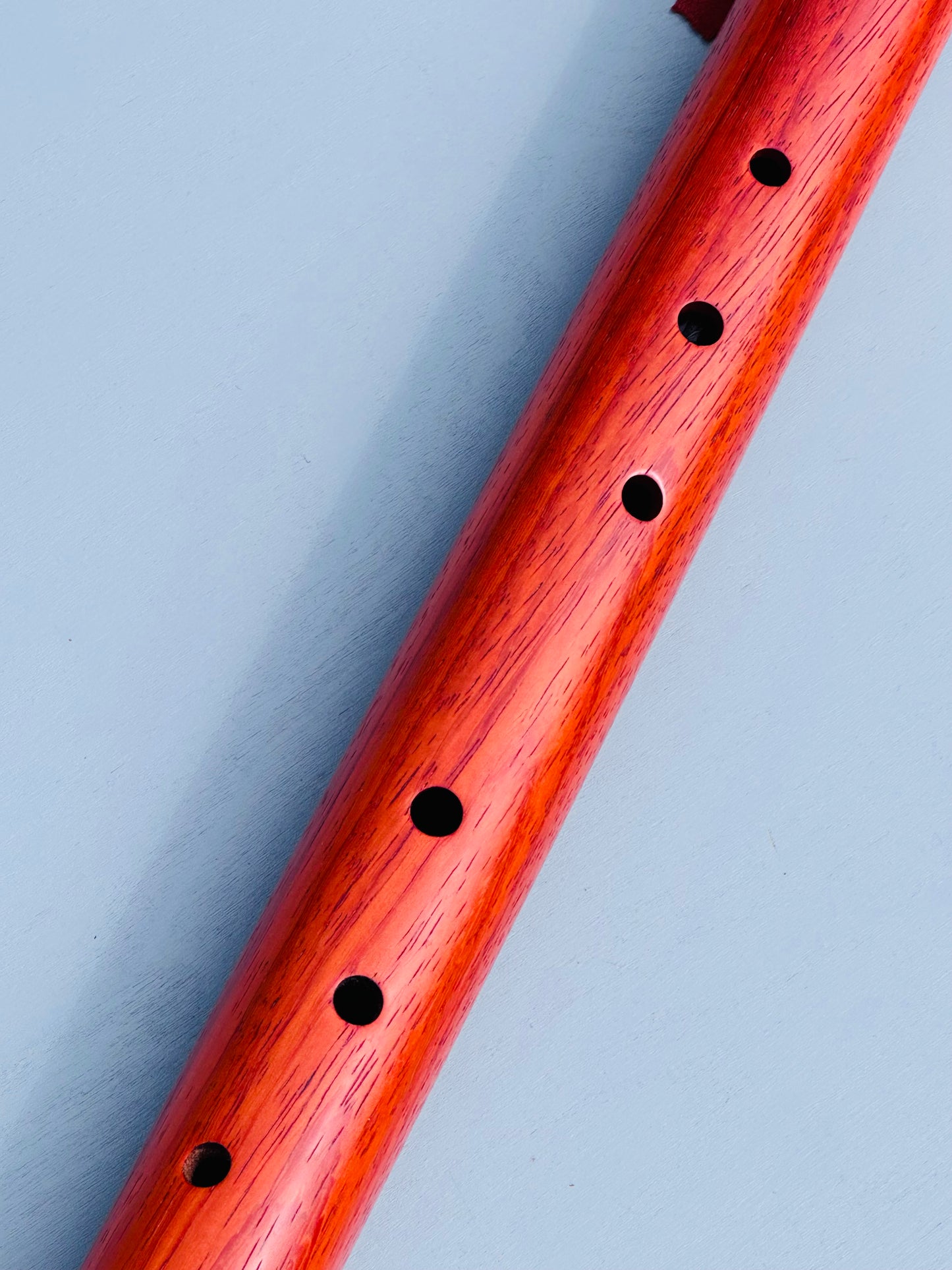 Native American style bass flute Red padouk low A 440Hz