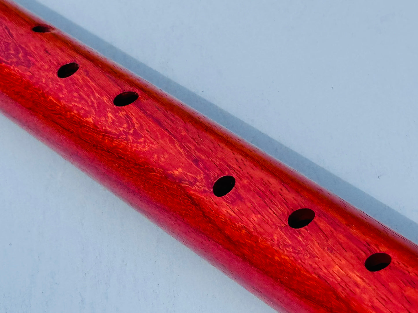 Native American style bass flute Red padouk low A 440Hz