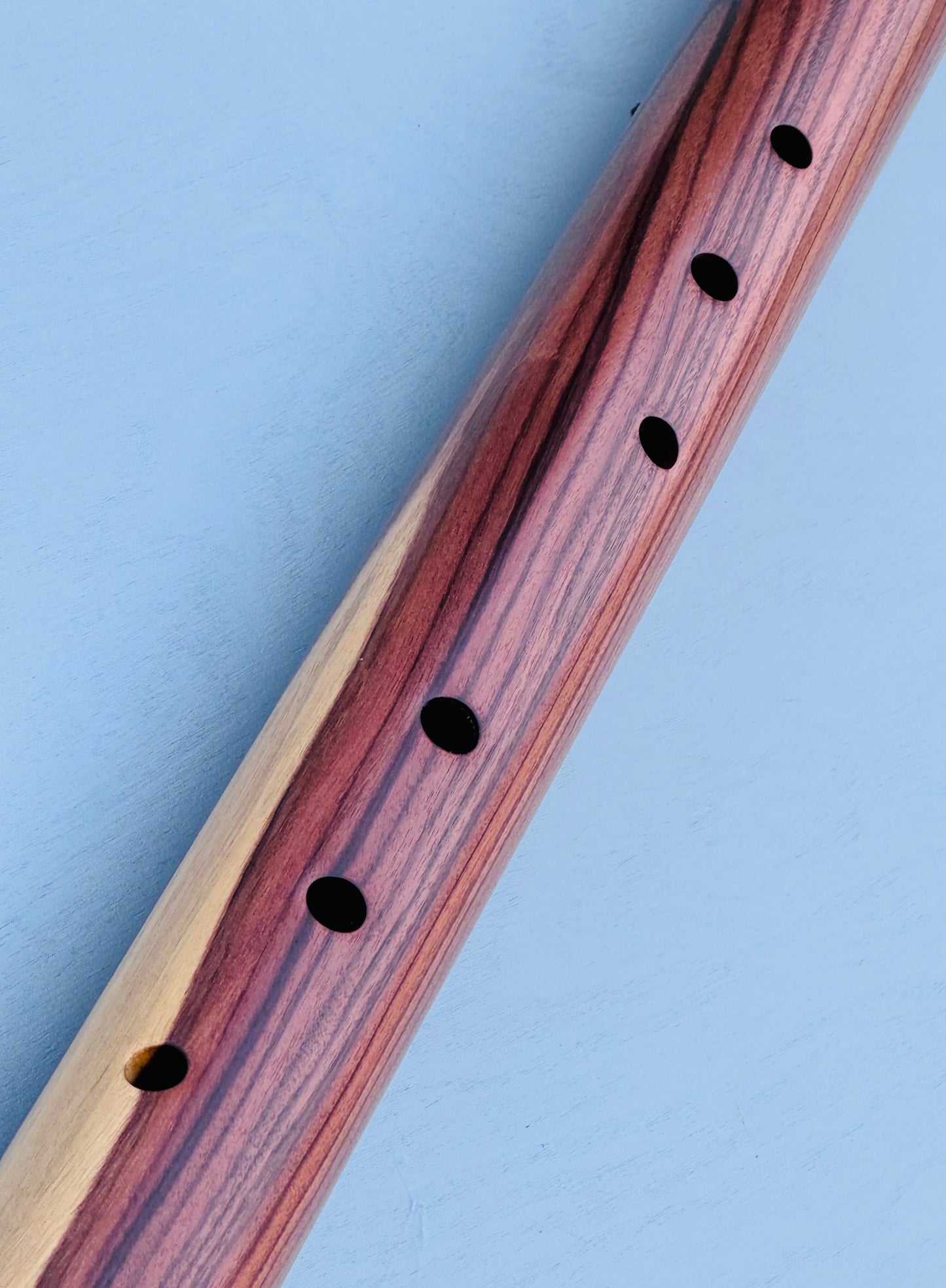 Native American style bass flute Polisander Low A 440Hz