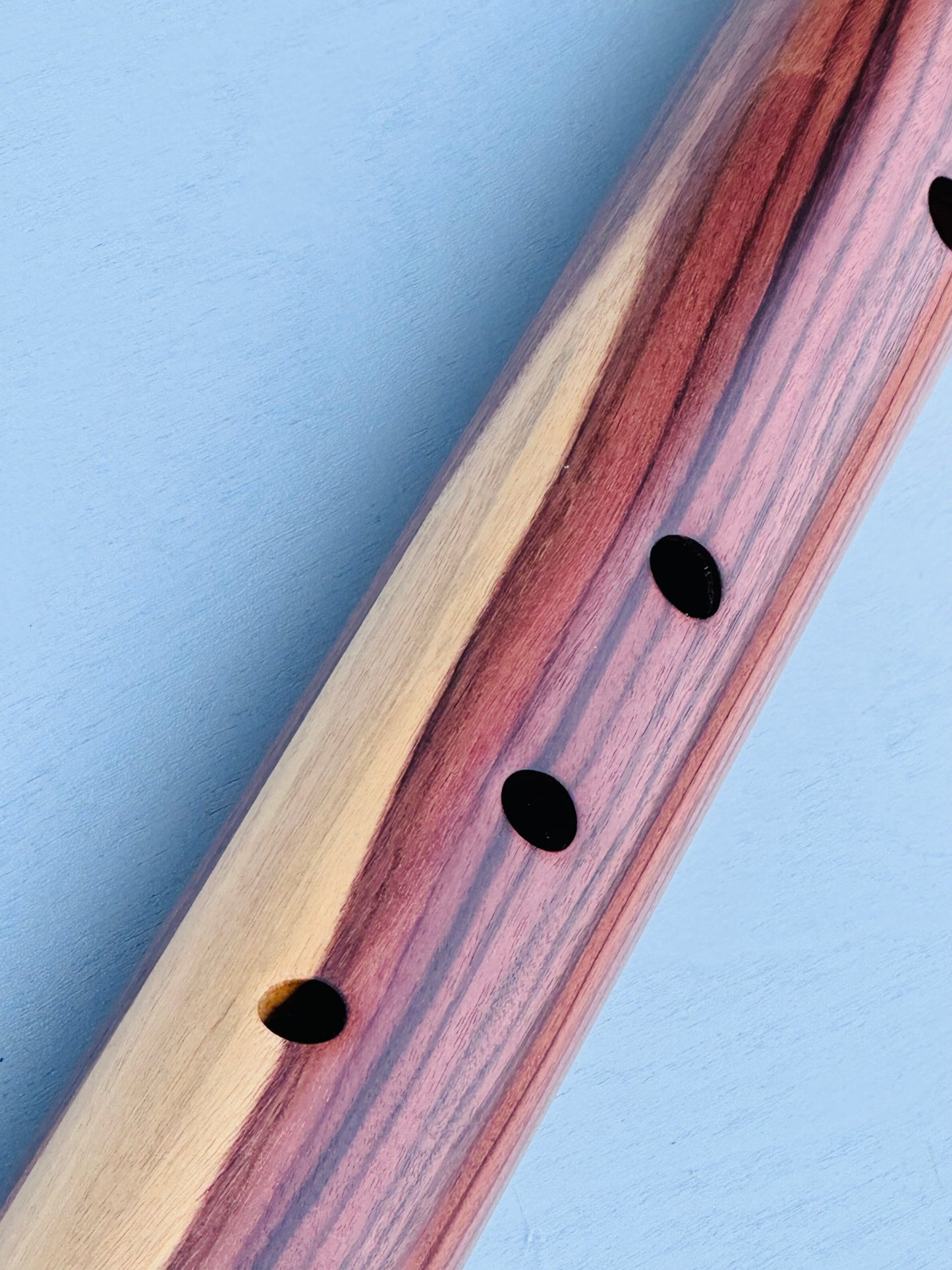 Native American style bass flute Polisander Low A 440Hz