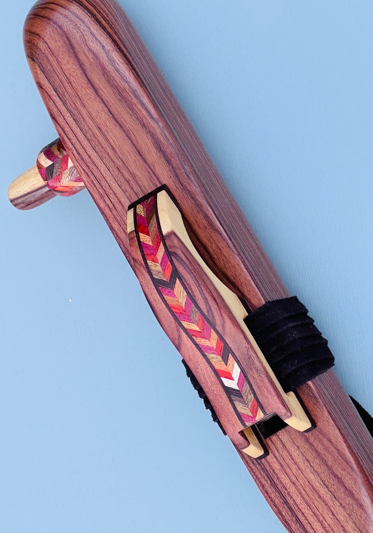 Native American style bass flute Polisander Low A 440Hz