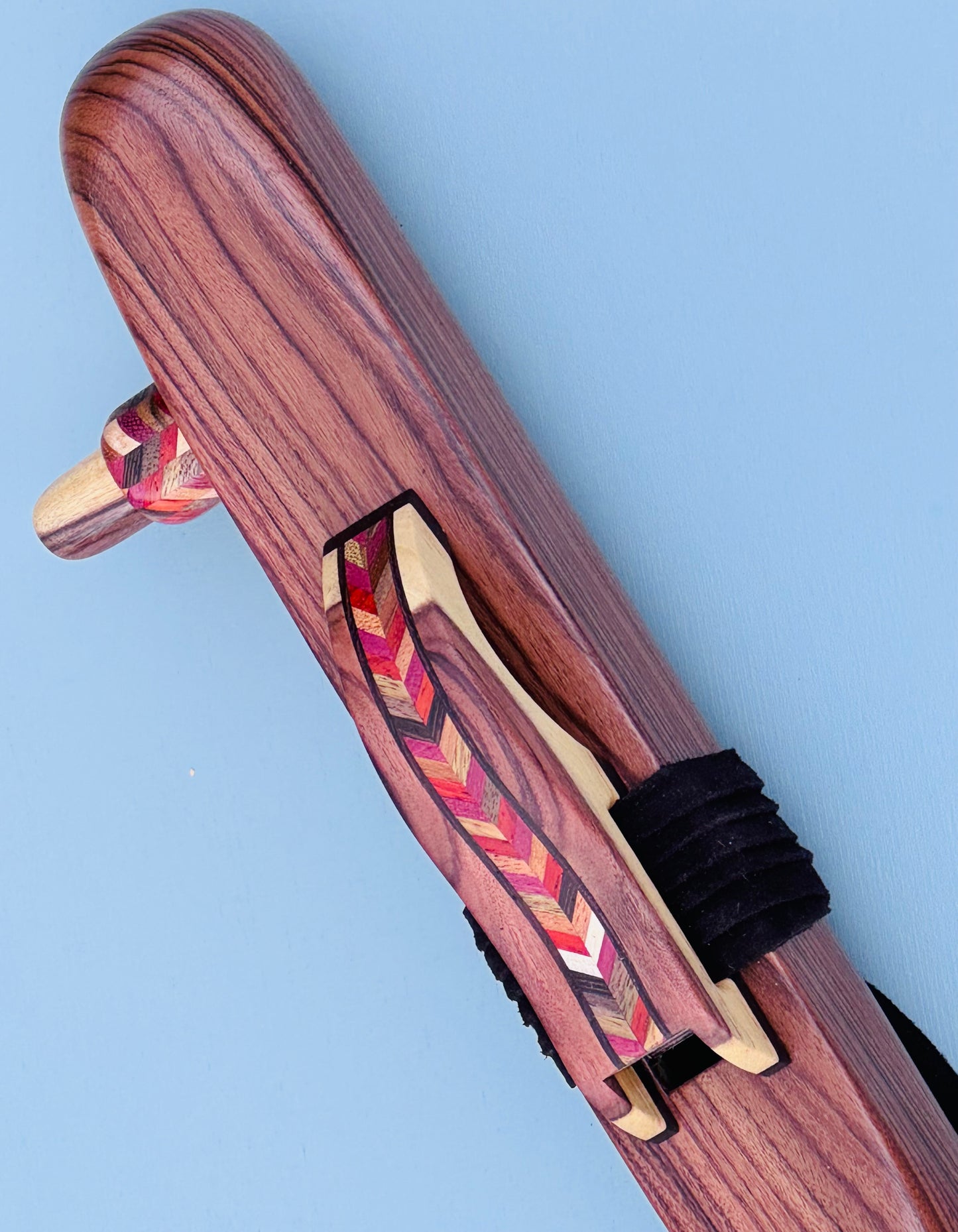 Native American style bass flute Polisander Low A 440Hz
