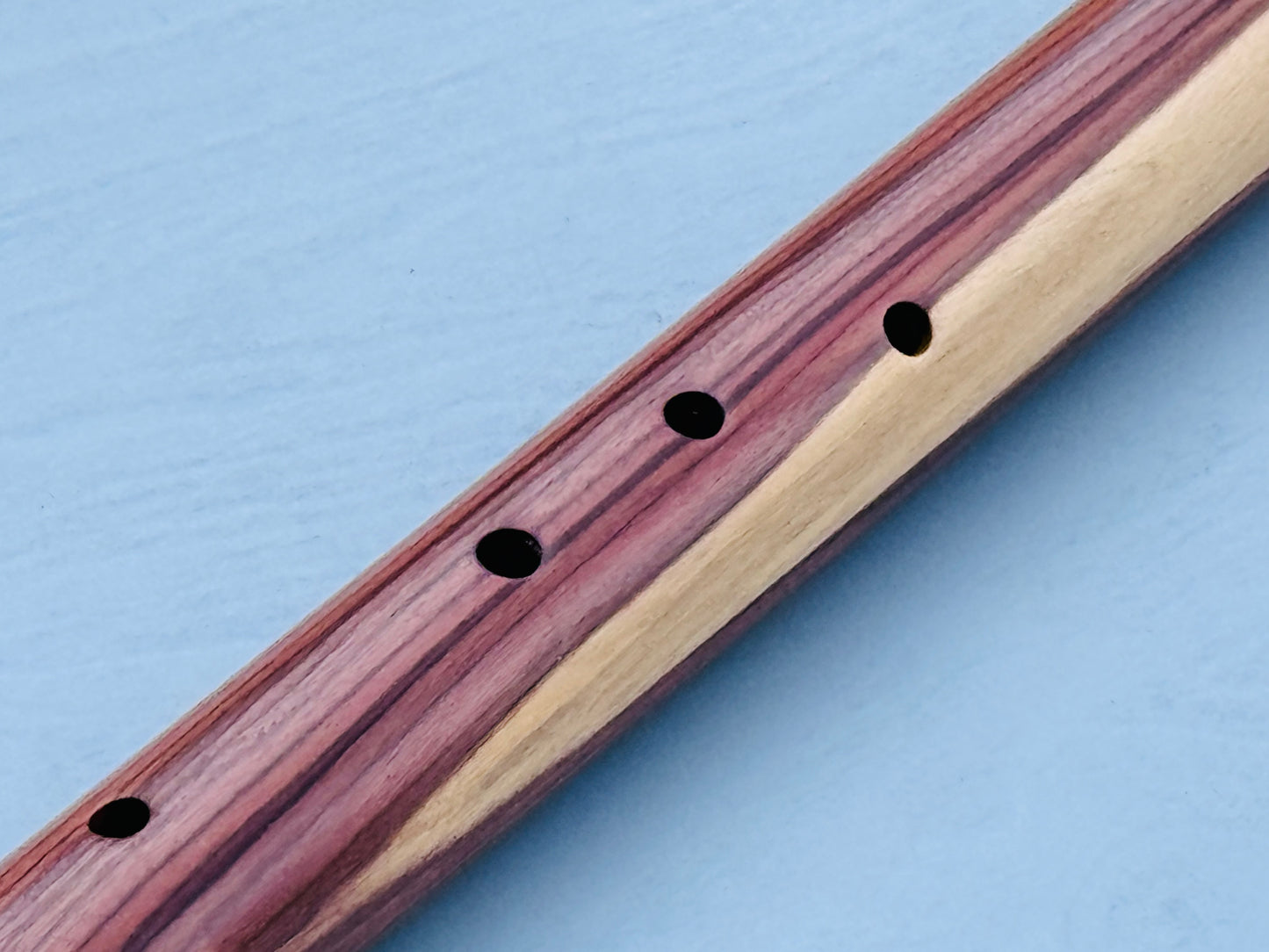Native American style bass flute Polisander Low A 440Hz