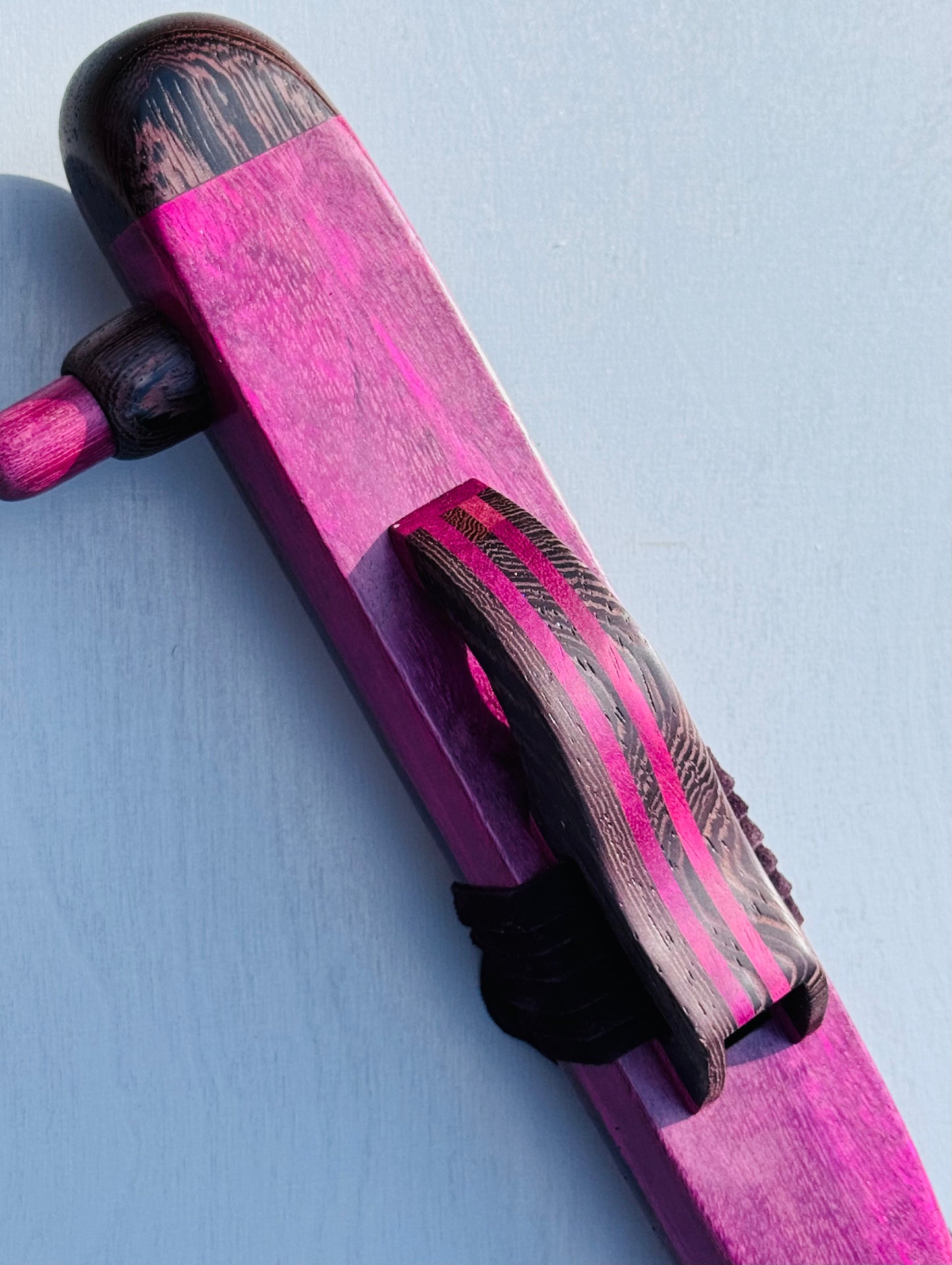 Native American style bass flute Purple heart low A 440Hz