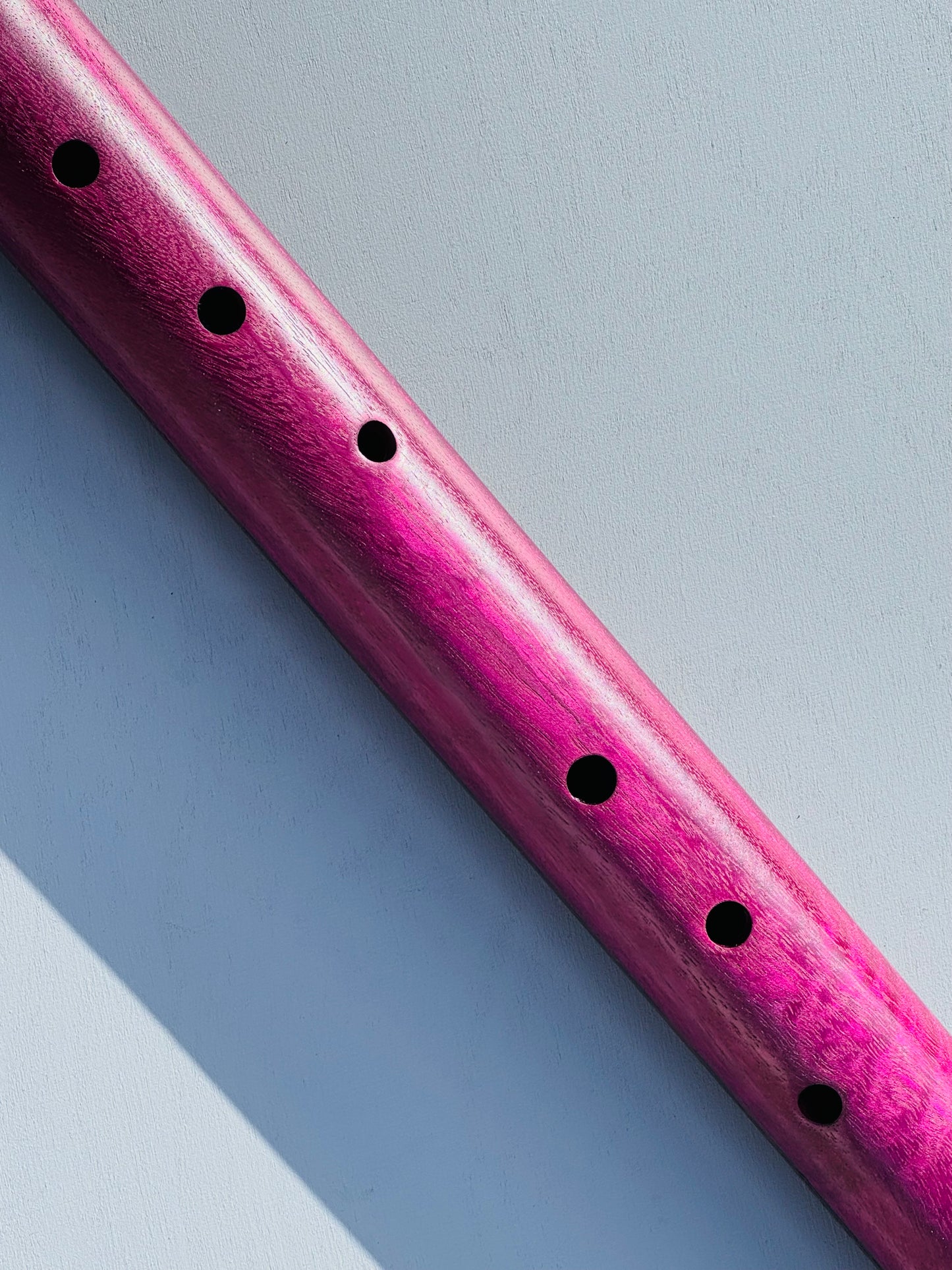Native American style bass flute Purple heart low A 440Hz