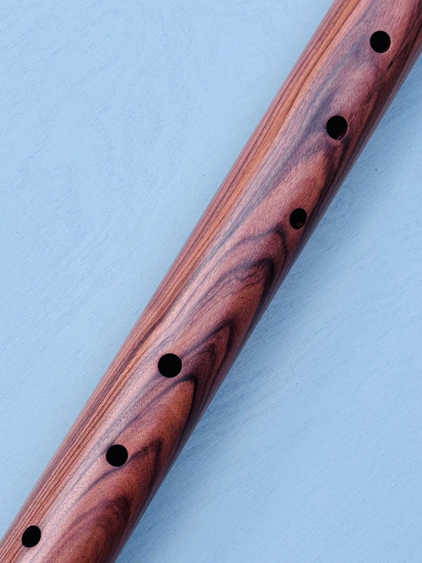 Native American style bass flute Polisander low A 432Hz