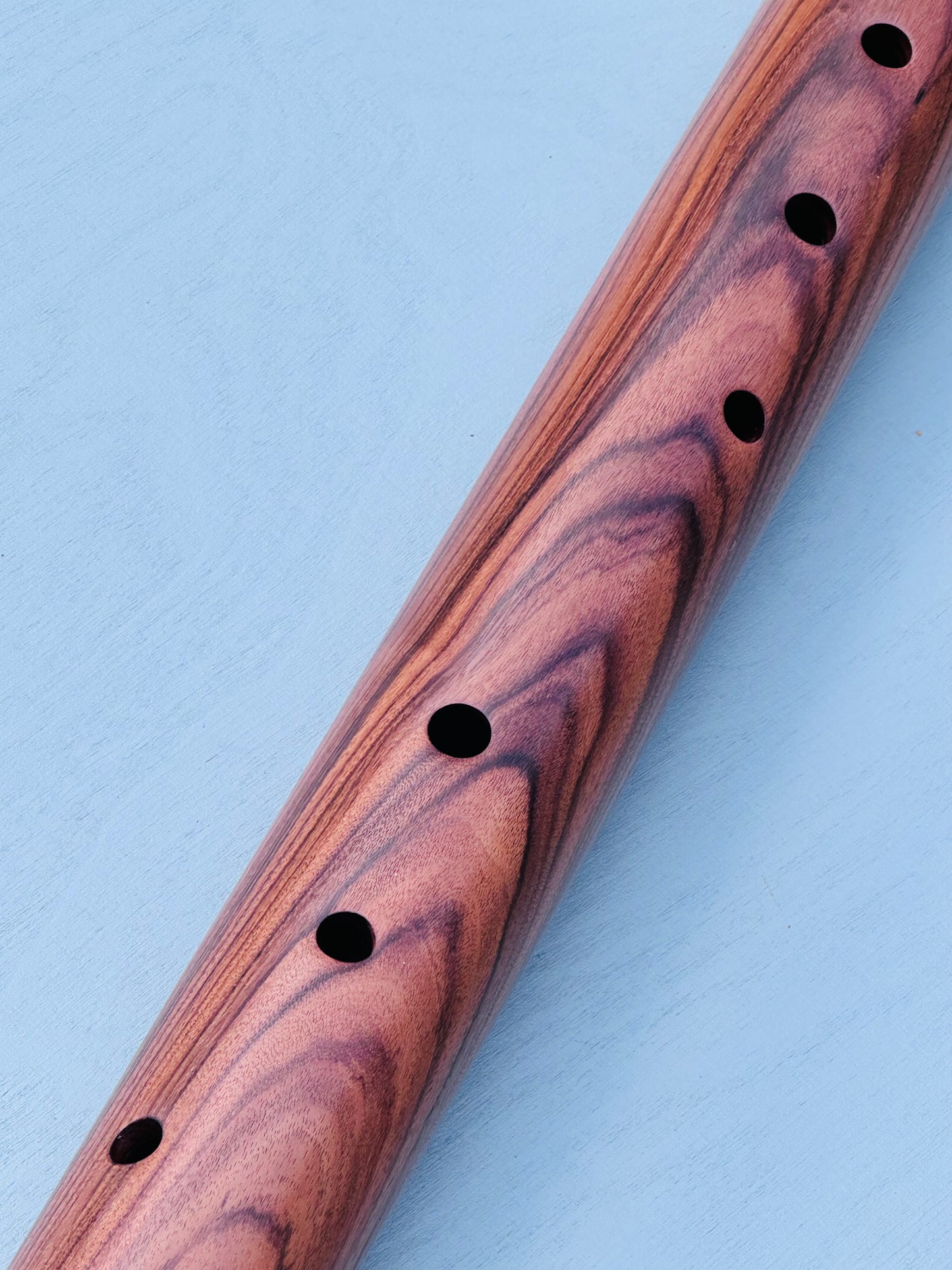 Native American style bass flute Polisander low A 432Hz