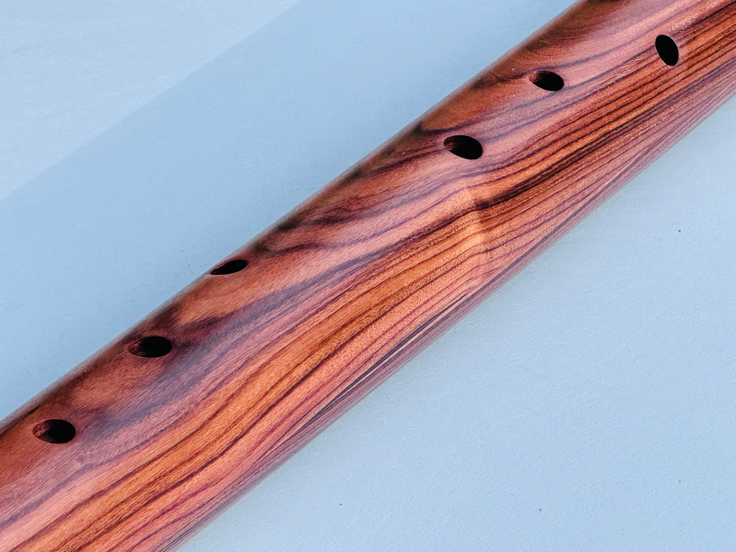 Native American style bass flute Polisander low A 432Hz