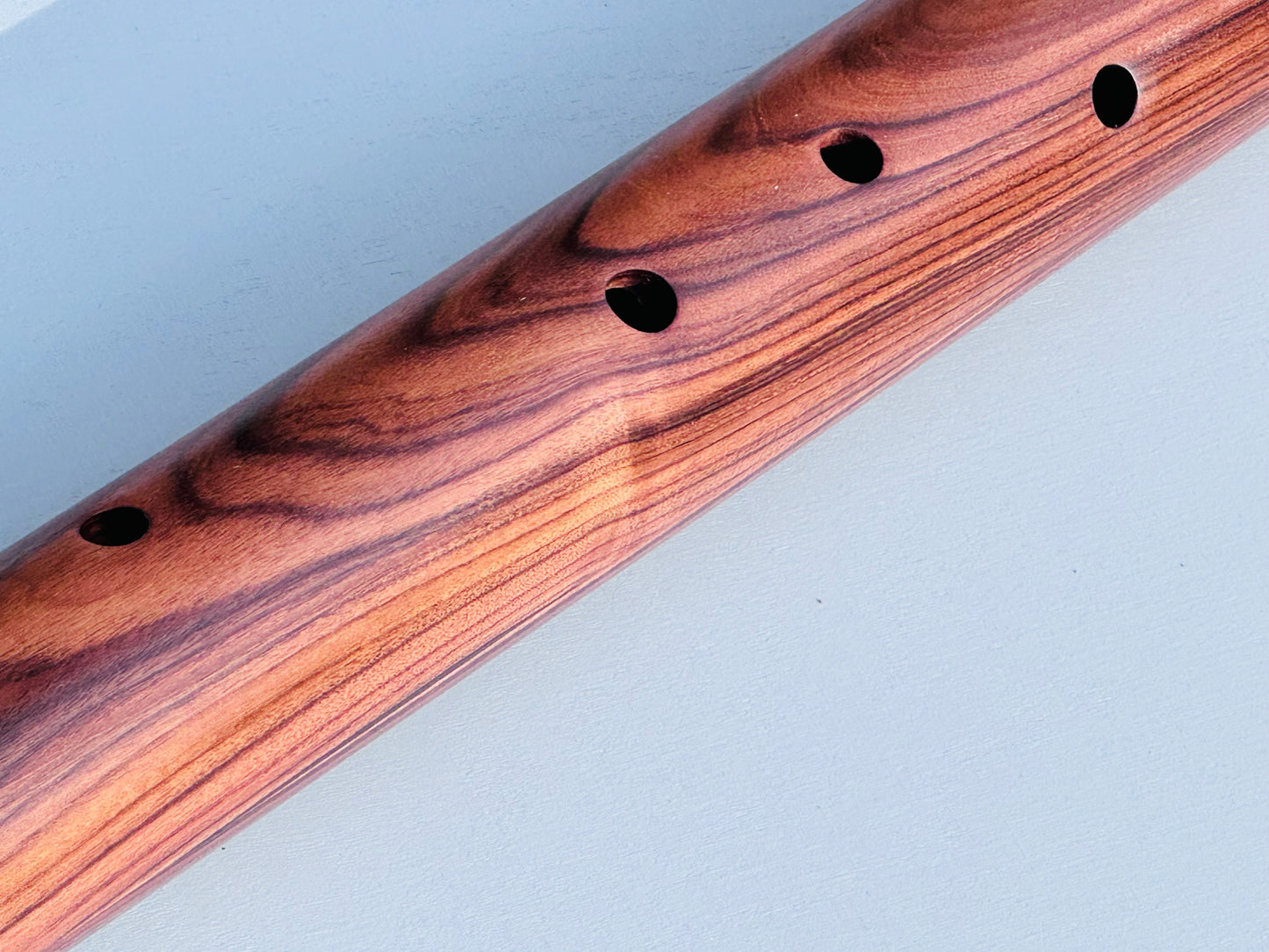 Native American style bass flute Polisander low A 432Hz