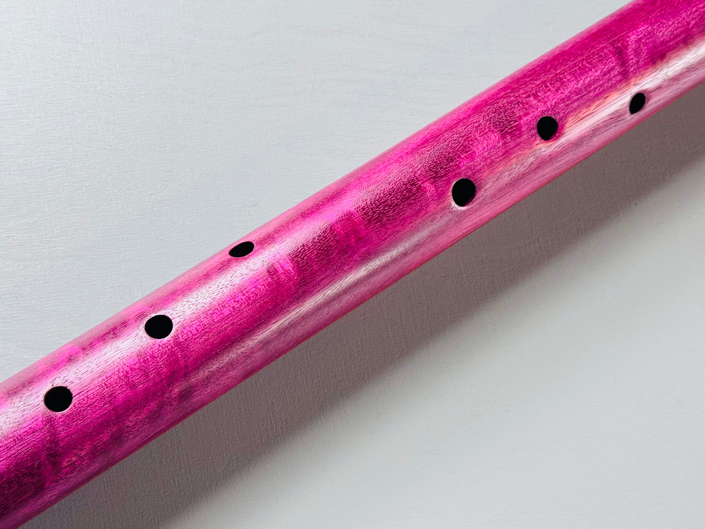 Native American style bass flute Purple heart Low A 440Hz