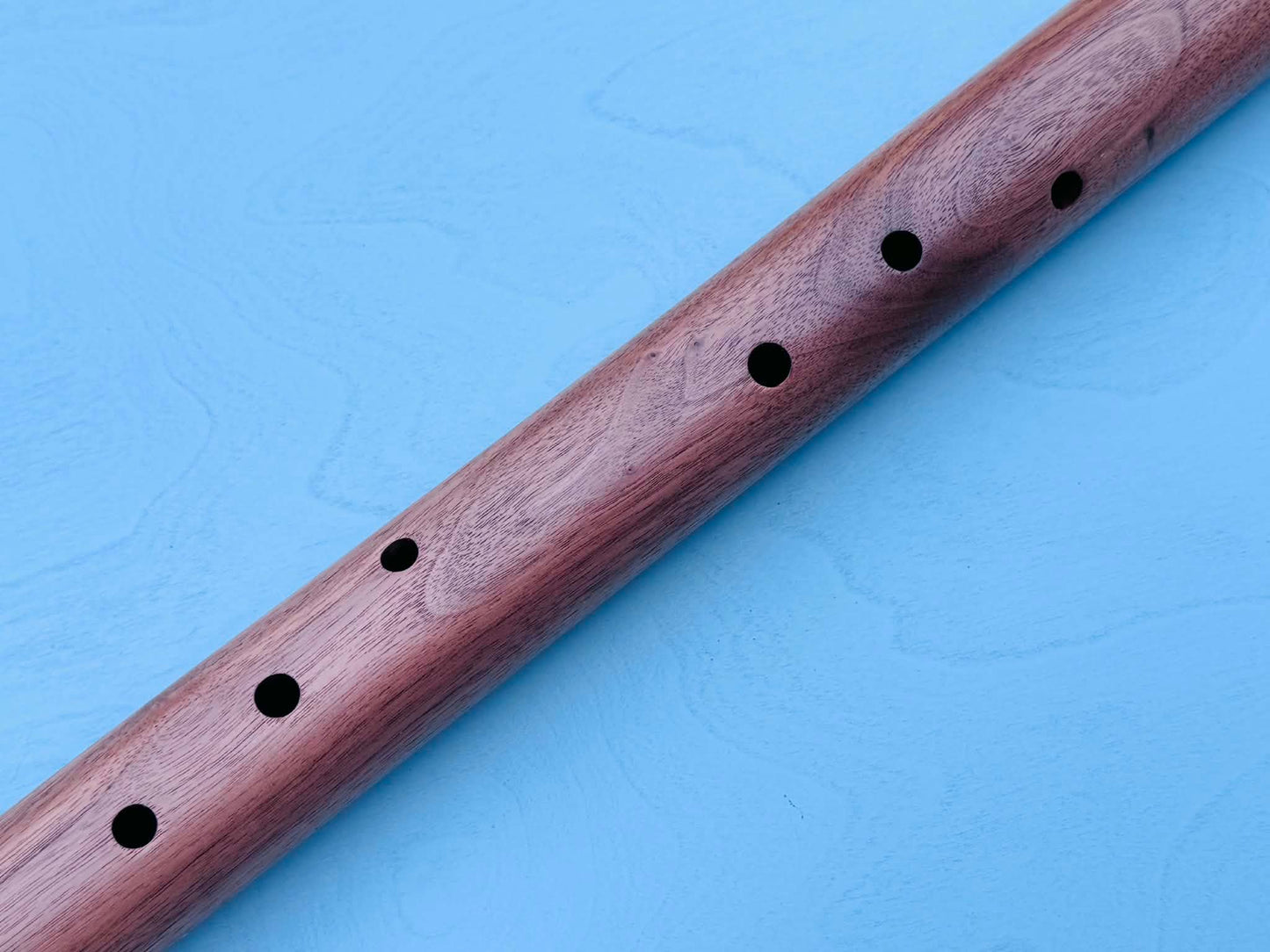 Native American style bass flute Walnut LOW G 432Hz