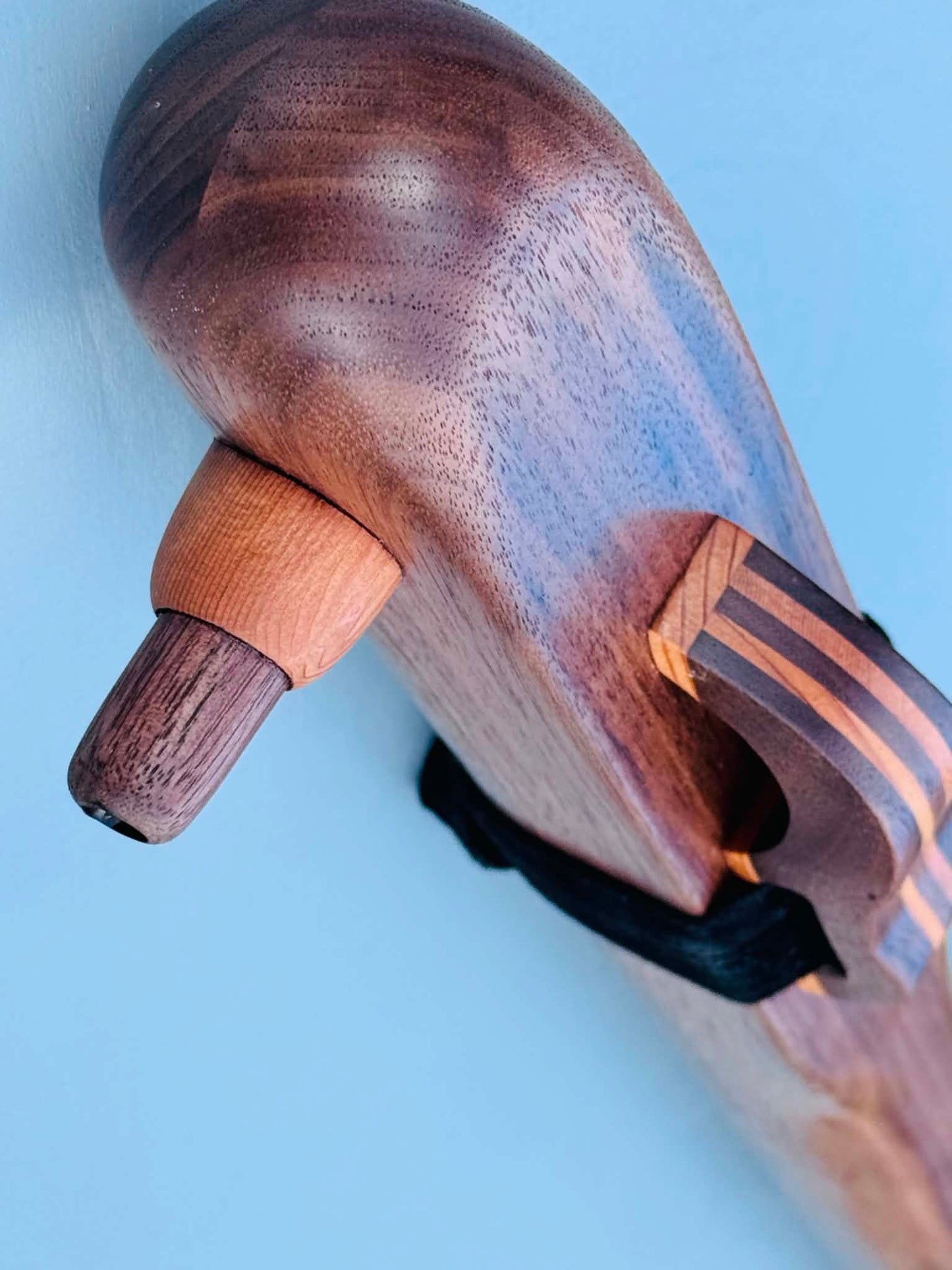 Native American style bass flute Walnut LOW G 432Hz