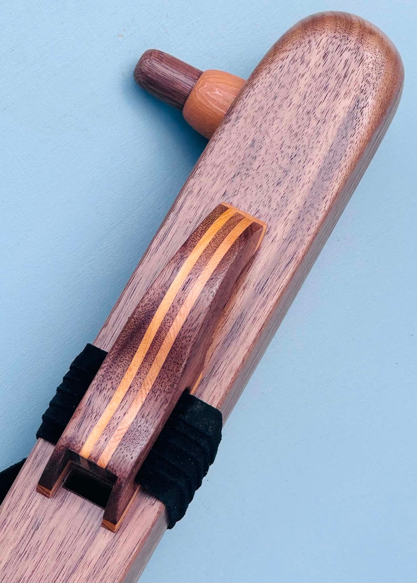Native American style bass flute Walnut LOW G 432Hz