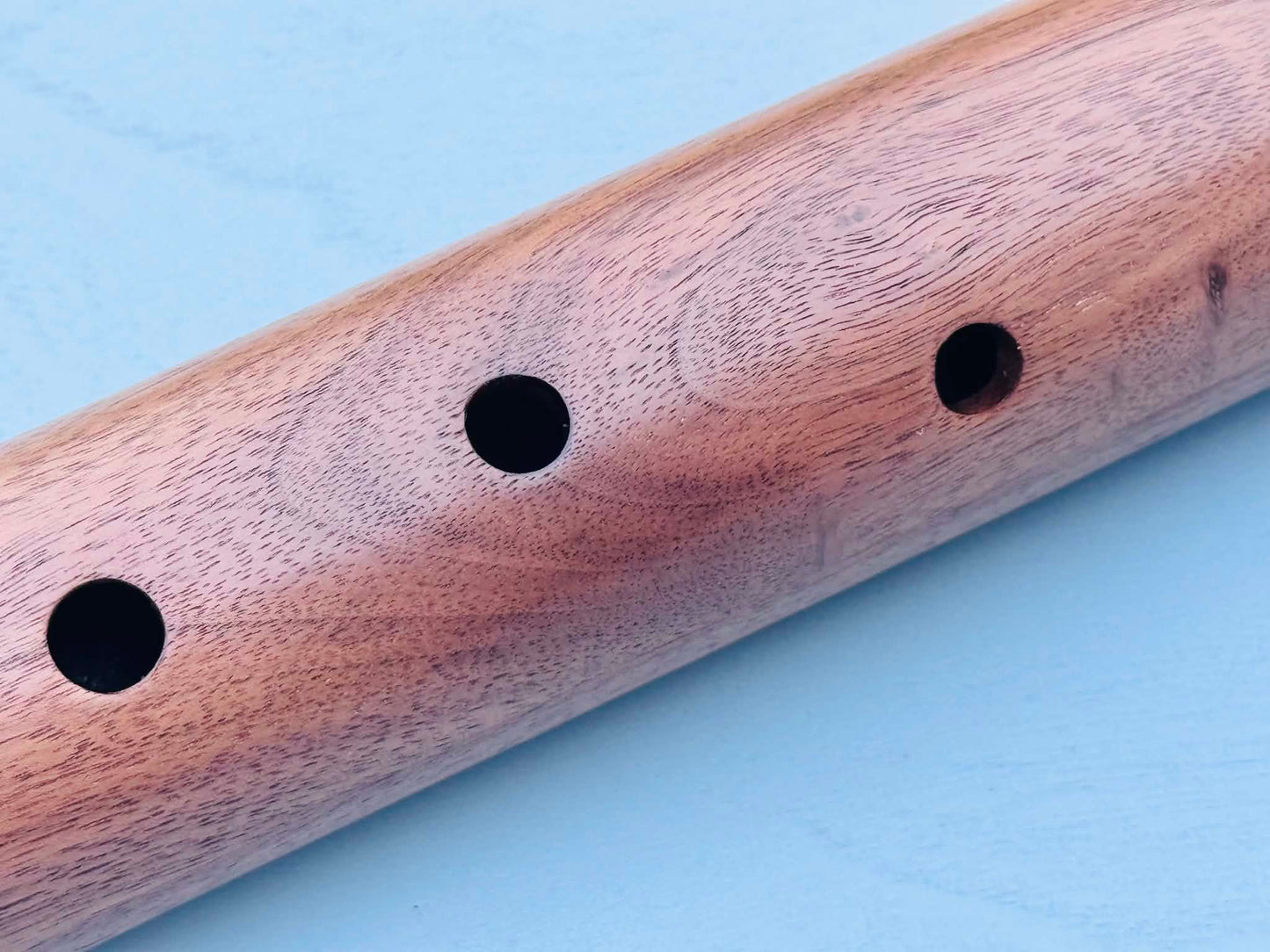 Native American style bass flute Walnut LOW G 432Hz