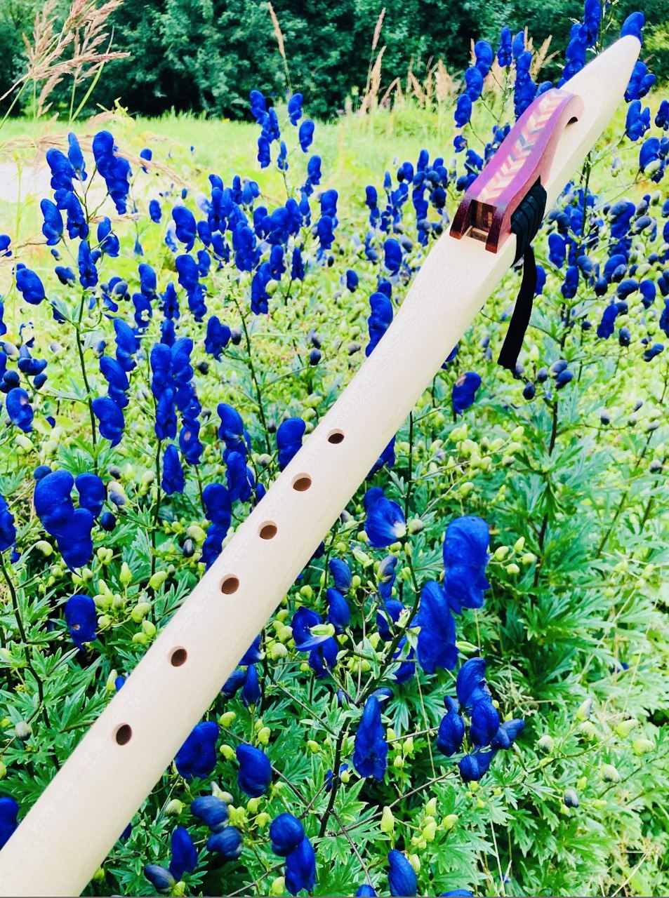 Native Americans flute Birdeye maple F# 440Hz