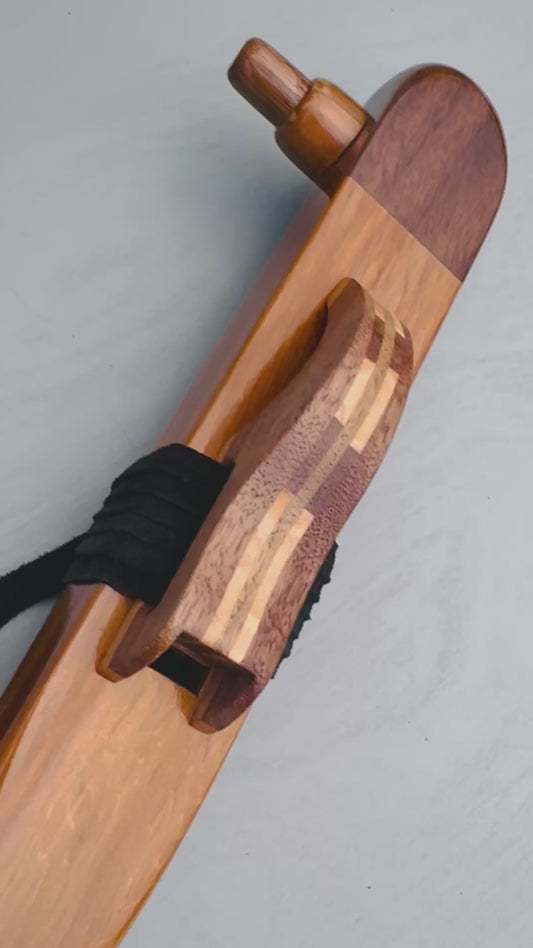 Native American style bass flute Cedar&walnut A 432Hz