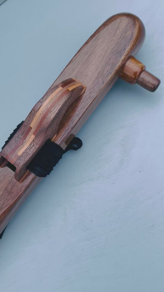 Native American bass flute Walnut A 432Hz for LEFT hand